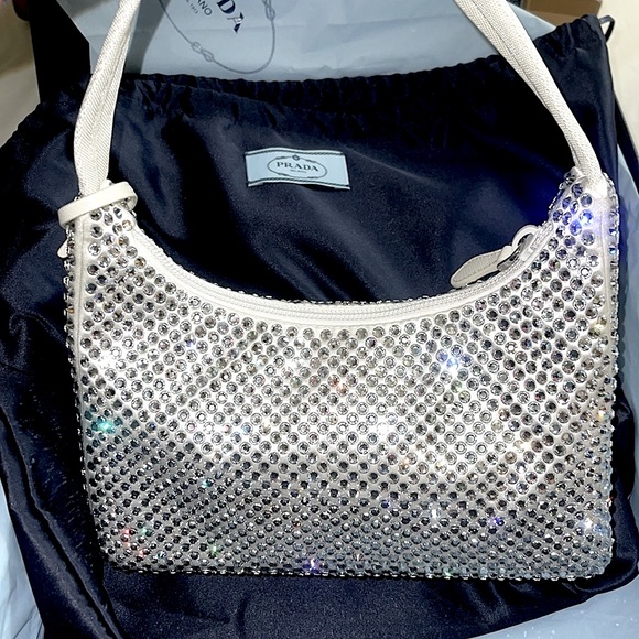 Rare find : PRADA CRYSTAL RE-EDITION 2000 SHOULDER BAG - NWT - Picture 8 of 11